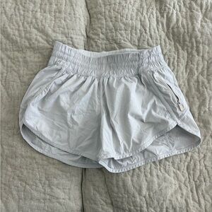 Women's white/Light Gray Lululemon Shorts